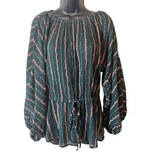 Roller Rabbit Mateaus Linden Cotton Gauze Peasant Top